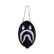 BAPE A Bathing Ape Shark Coin Case Black
