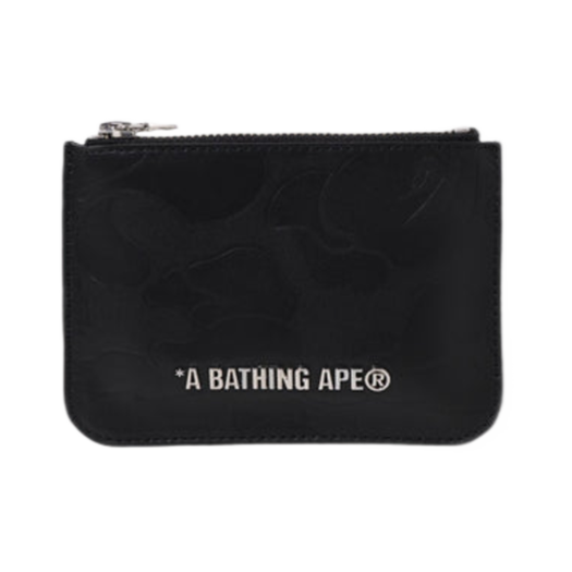 1J70-190-002 BAPE Tonal Solid Camo Pouch Black
