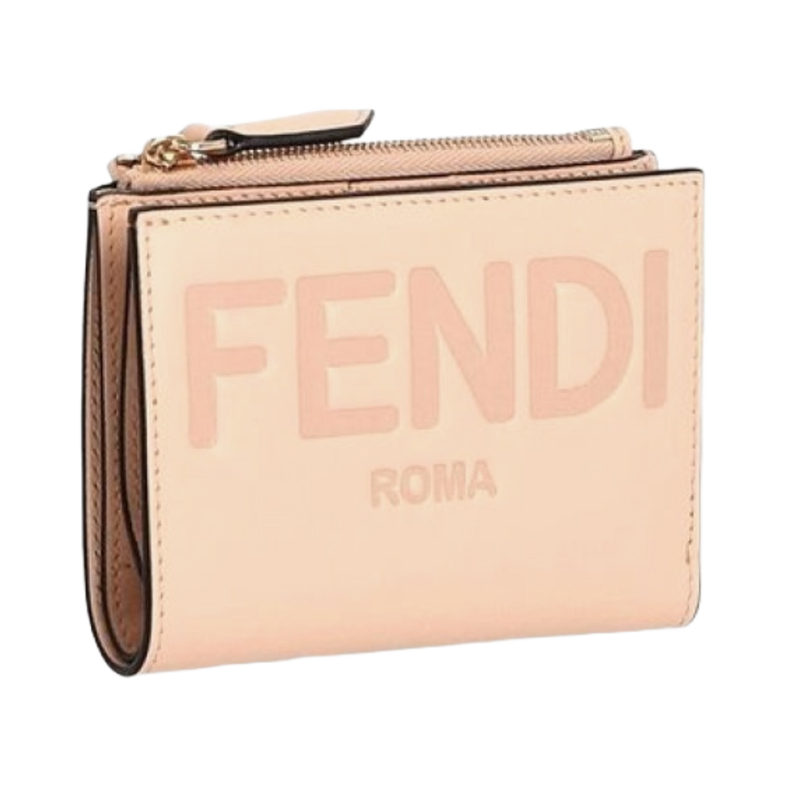 펜디 컴팩트 로마 지퍼 반지갑 라이트 핑크(Fendi Compact Roma Zipper Wallet Light Pink) - 1
