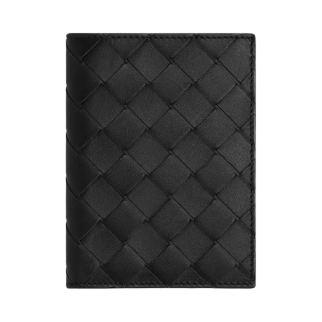 742143VCPQ48803 Bottega Veneta Intrecciato Flap Wallet Black