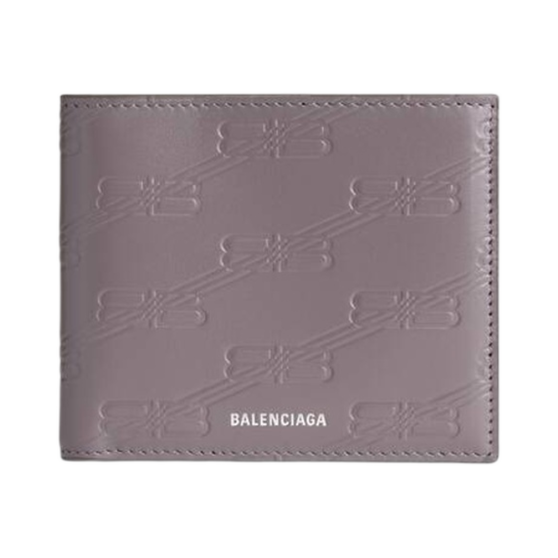 발렌시아가 엠보스 모노그램 스퀘어 반지갑 박스 다크 그레이(Balenciaga Embossed Monogram Square Folded Wallet Box Dark Grey) - 1