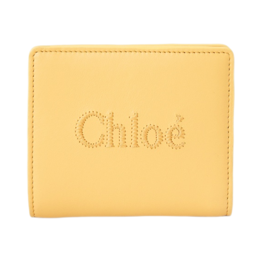 CHC23SP867I10746 Chloe Chloe Sense Compact Wallet Honey Gold
