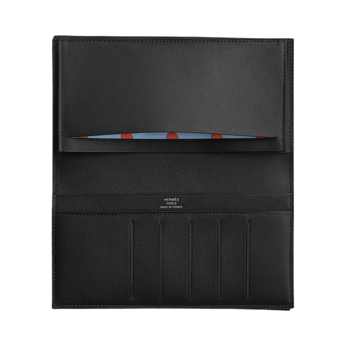 에르메스 시티즌 트윌 장지갑 스위프트 & 누아 셀레스트 오랑쥬 포피(Hermes Citizen Twill Long Wallet Swift & Noir Celeste Orange Poppy) - 2