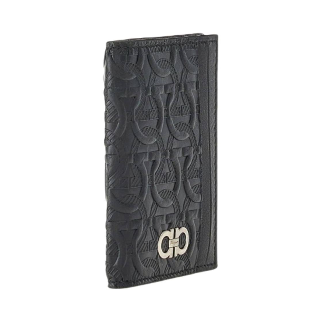페라가모 간치니 패턴 크레딧 카드 홀더 블랙(Ferragamo Gancini Pattern Credit Card Holder Black) - 2