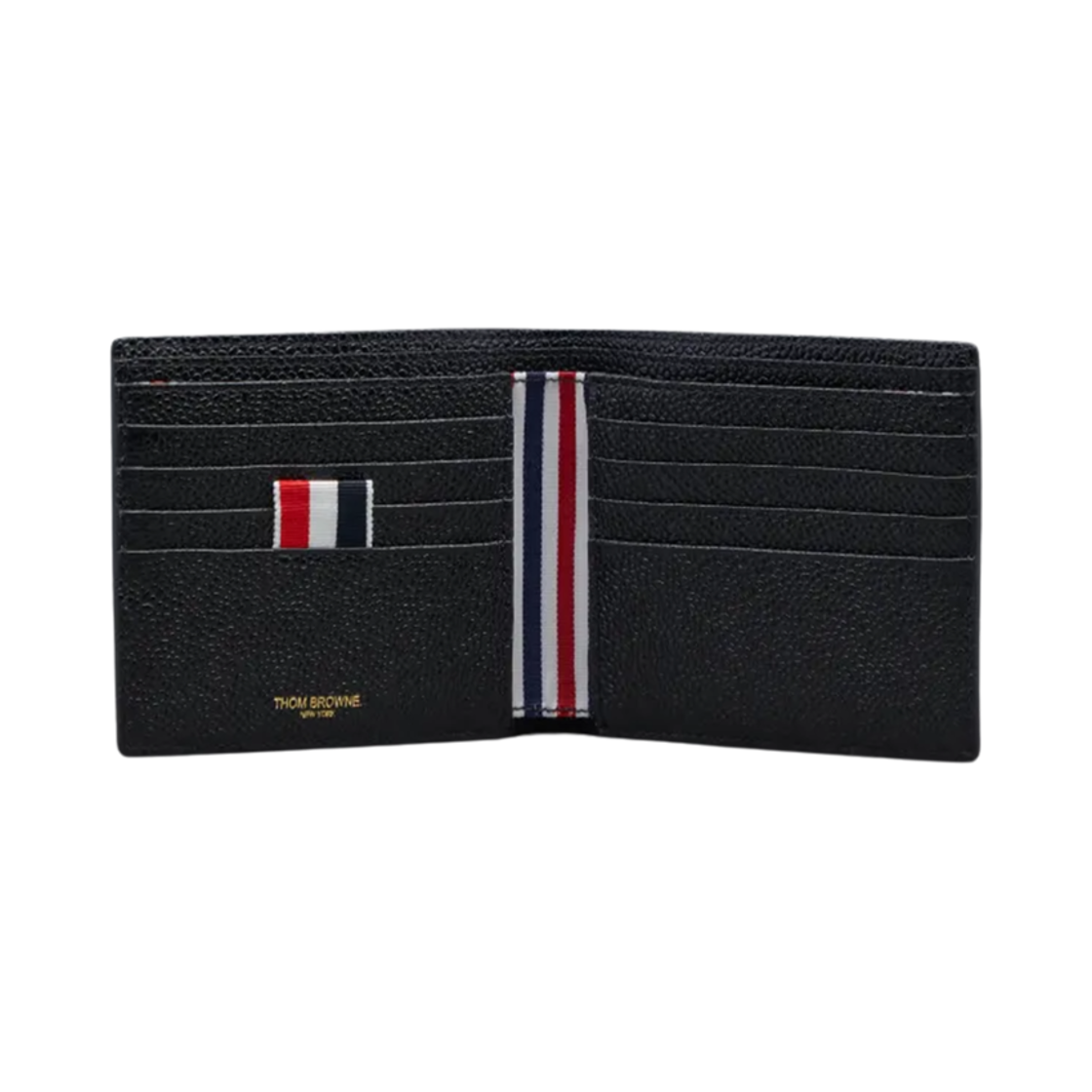 톰브라운 코튼 캔버스 레더 프레임 월렛 블랙 뉴트럴(Thom Browne Cotton Canvas Leather Frame Wallet Black Neutral) - 2