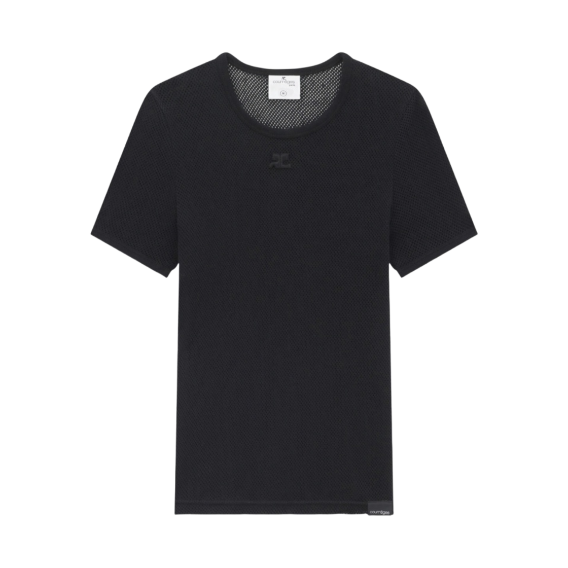 꾸레쥬 메쉬 티셔츠 블랙(Courreges Mesh T-Shirt Black) - 1