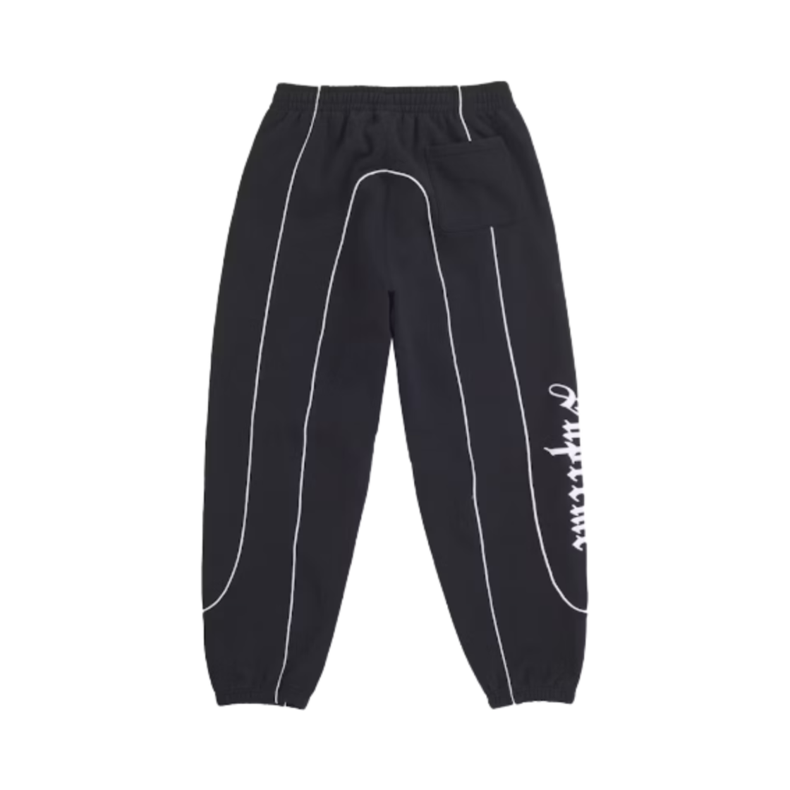 슈프림 커브 파이핑 스웨트팬츠 블랙 - 25SS(Supreme Curve Piping Sweatpant Black - 25SS) - 2