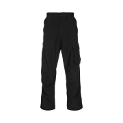 C.P. Company Flatt Nylon Loose Cargo Pants Black - 23FW