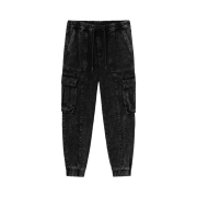 Juun.J Denim Cargo Jogger Pants Black - 23FW