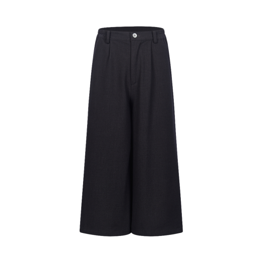 7440371_24AW_015_BK 7440-37-1 Basic Capri Bermuda Trousers