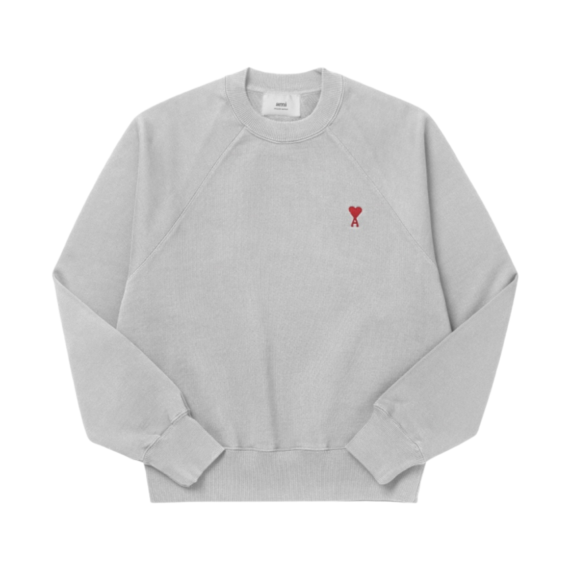 아미 스몰 하트 로고 스웨트셔츠 헤더 애쉬 그레이(AMI de Coeur Sweatshirt Heather Ash Grey)