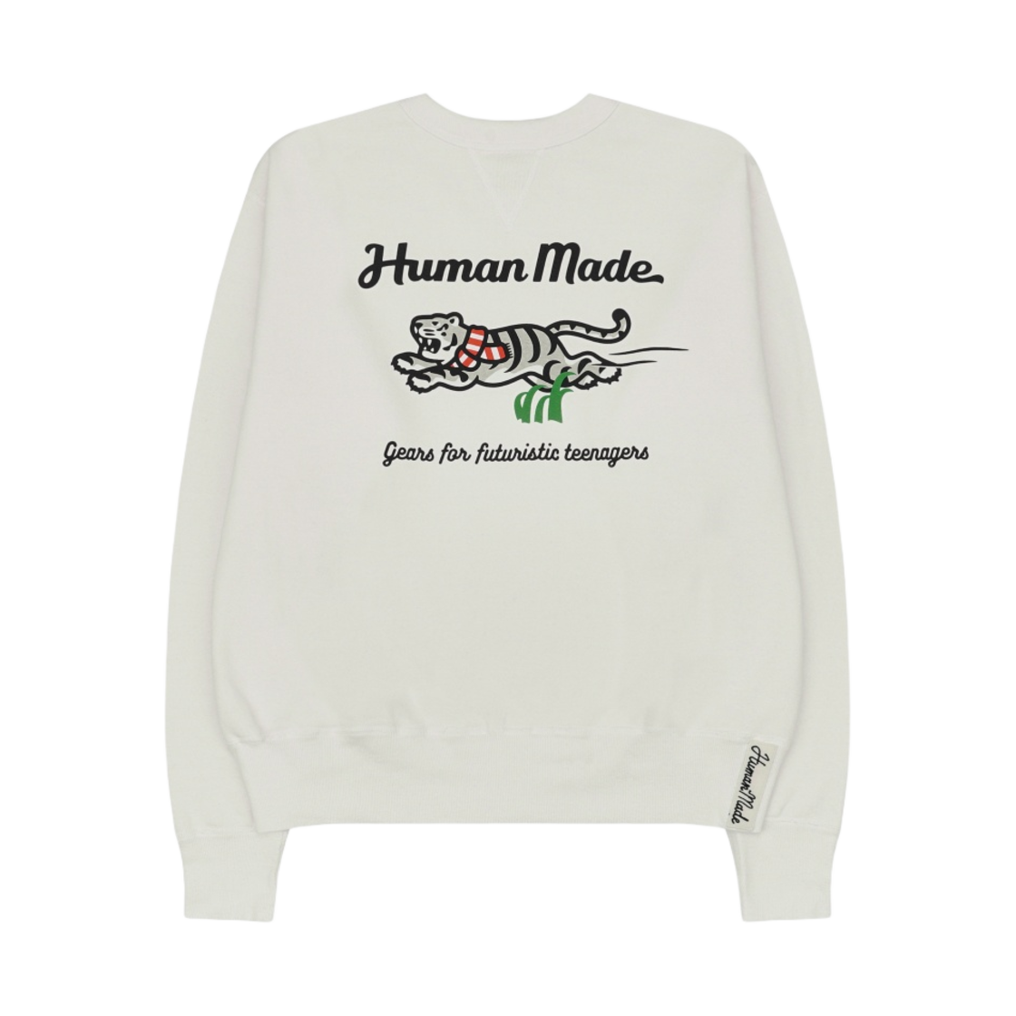 Human Made White Tiger Tsuriami Sweatshirt White
