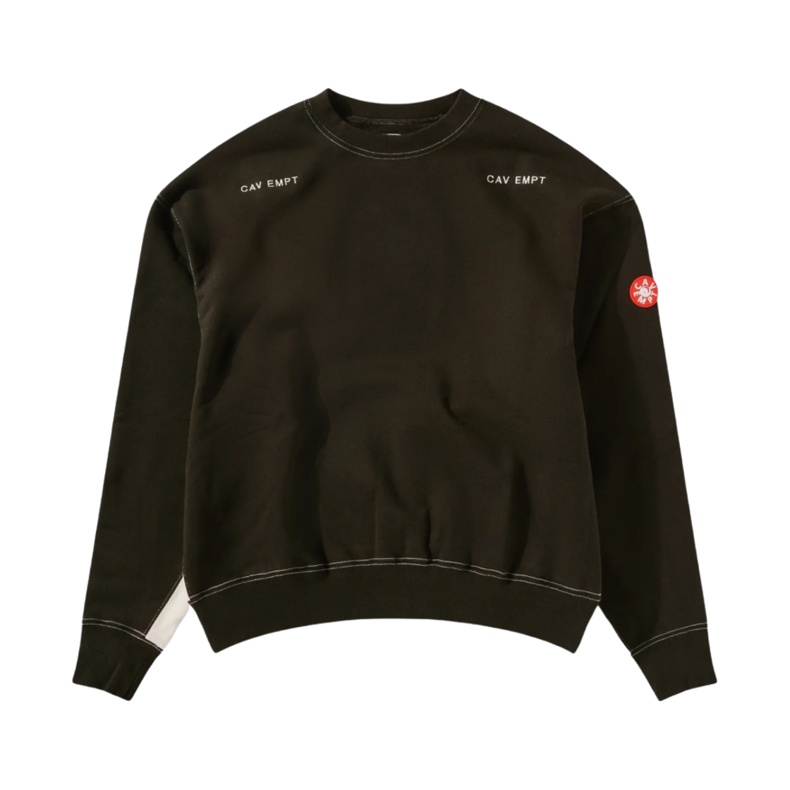 카브엠트 솔리드 크루넥 #2 블랙 - 23FW(Cav Empt Solid Crew Neck #2 Black - 23FW)