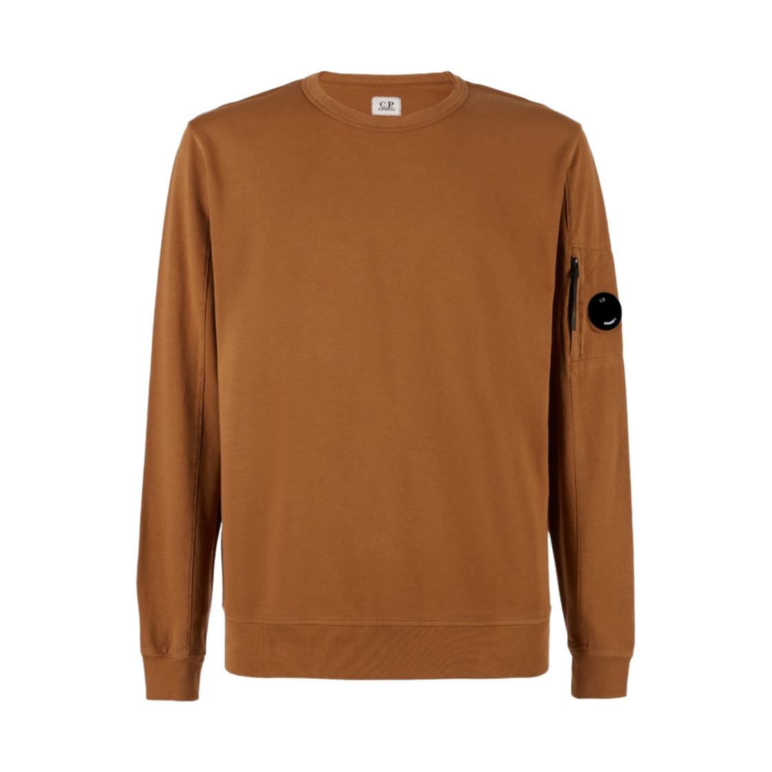 C.P. 컴퍼니 라이트 플리스 스웨트셔츠 브론즈 브라운 - 22FW(C.P. Company Light Fleece Sweatshirt Bronze Brown - 22FW) - 1