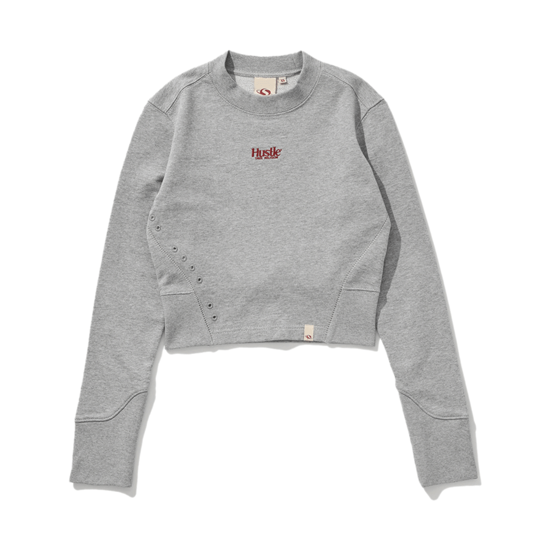 (W) 트루릴리젼 허슬 크롭 스웨트셔츠 멜란지