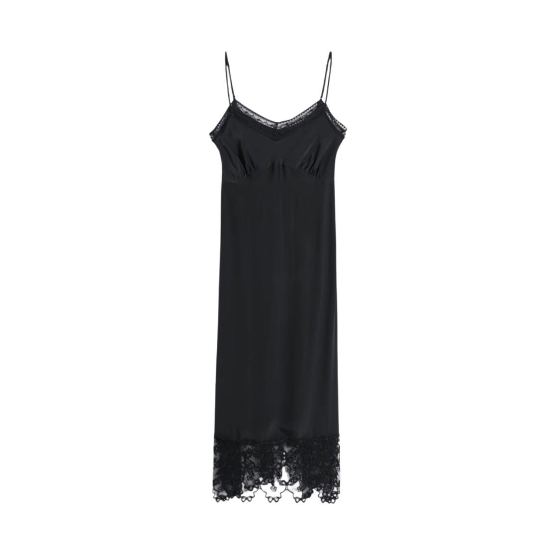 (W) 시몬 로샤 슬립 드레스 블랙((W) Simone Rocha Slip Dress Black)