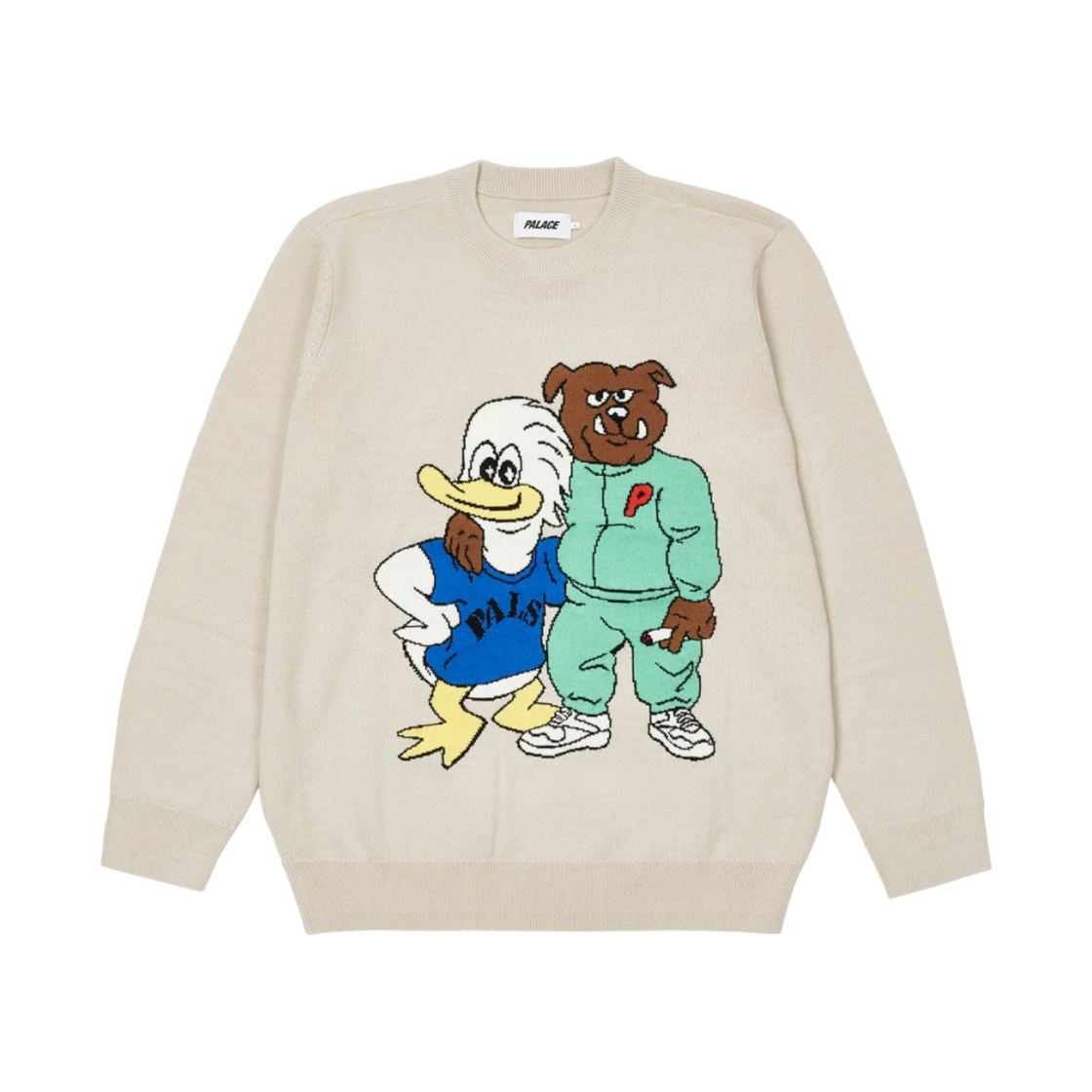 - Palace Dog and Duck Knit Cream - 22SS