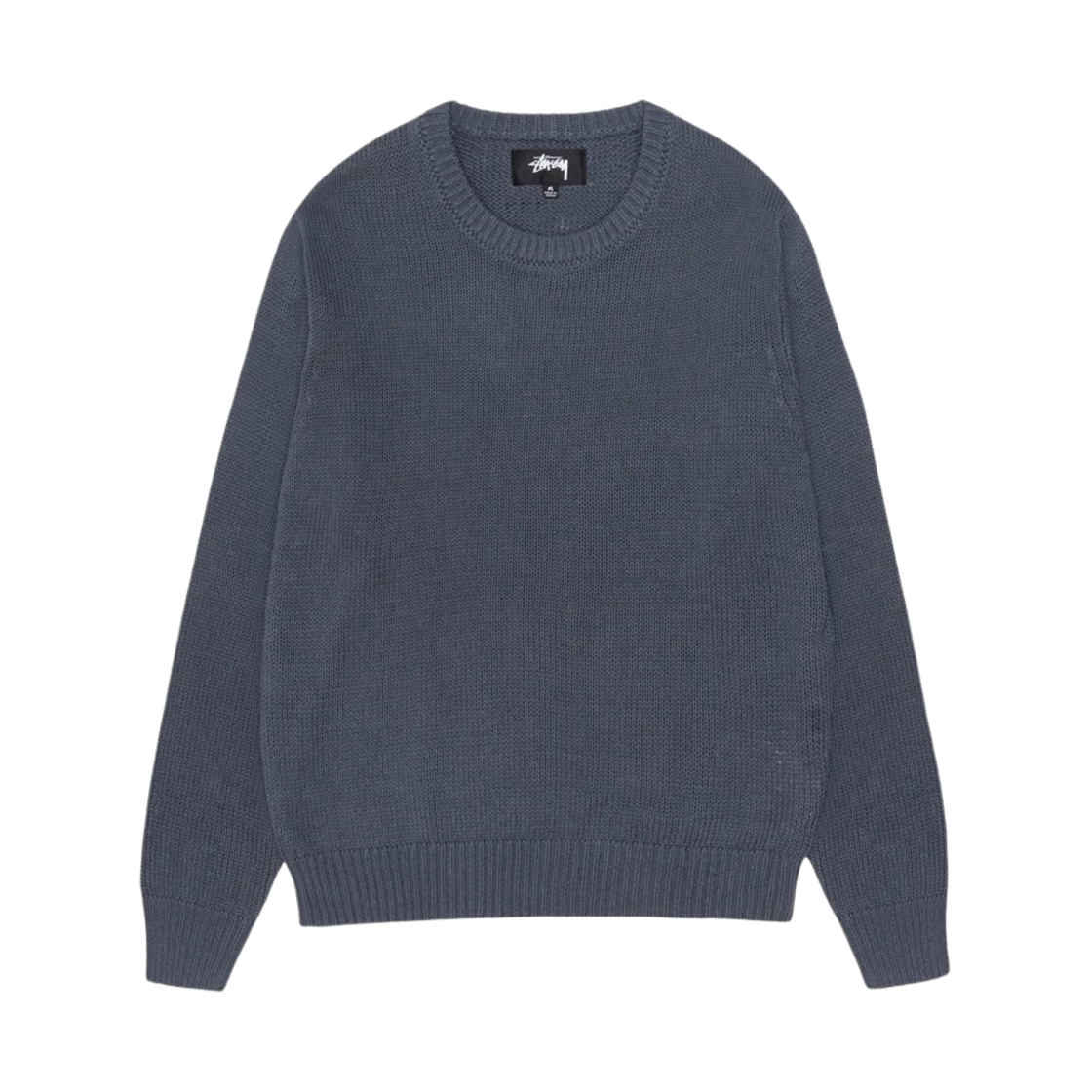 Stussy Textured Contrast Collar Crew ニット ☆24AW 最新作☆Stussy TEXTURED KNIT CONTRAST COLLAR CREW