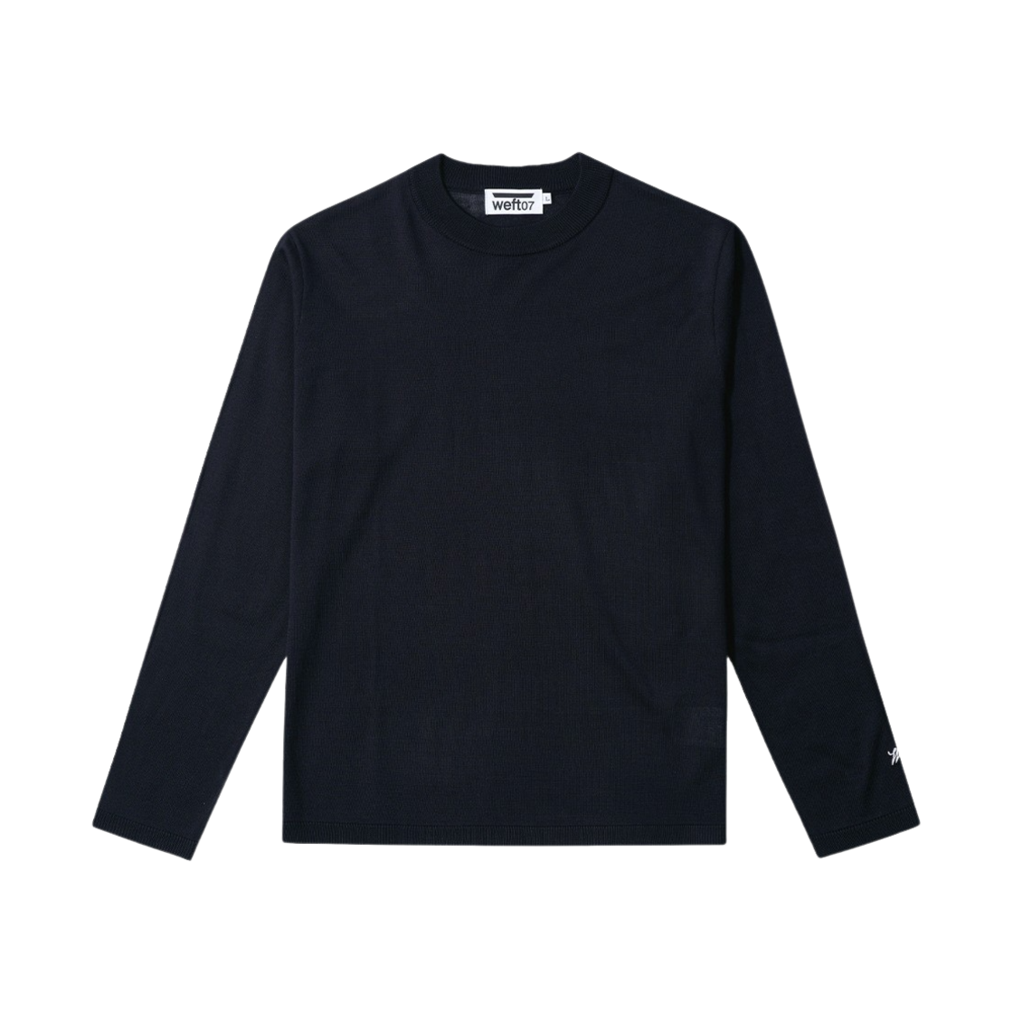 웨프트07 라이트 라운드 니트 네이비(Weft07 Light Round Knit Navy)
