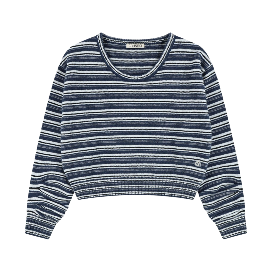 코이세이오 코이 스트라이프 니트 네이비