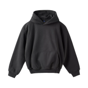 Yeezy Gap Logo Shrunken Hoodie Black