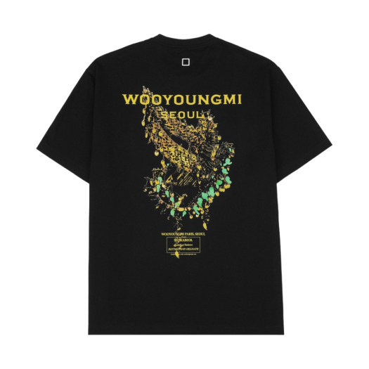 Wooyoungmi Crown Back Logo T-Shirt Black - 23FW