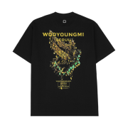 Wooyoungmi Crown Back Logo T-Shirt Black - 23FW