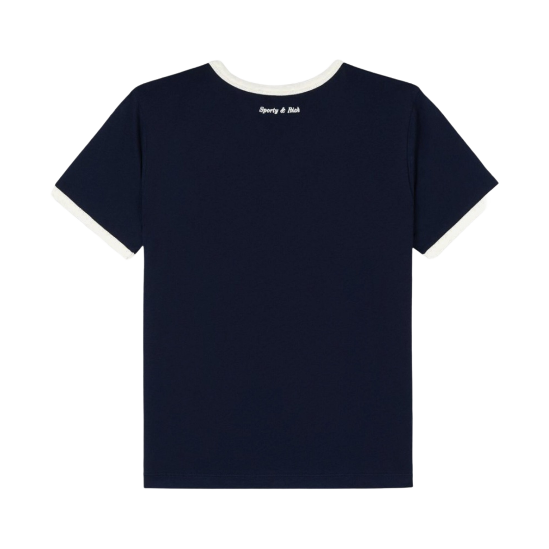 (W) 스포티 앤 리치 웰니스 클럽 티셔츠 네이비 화이트((W) Sporty & Rich Wellness Club T-Shirt Navy White) - 2