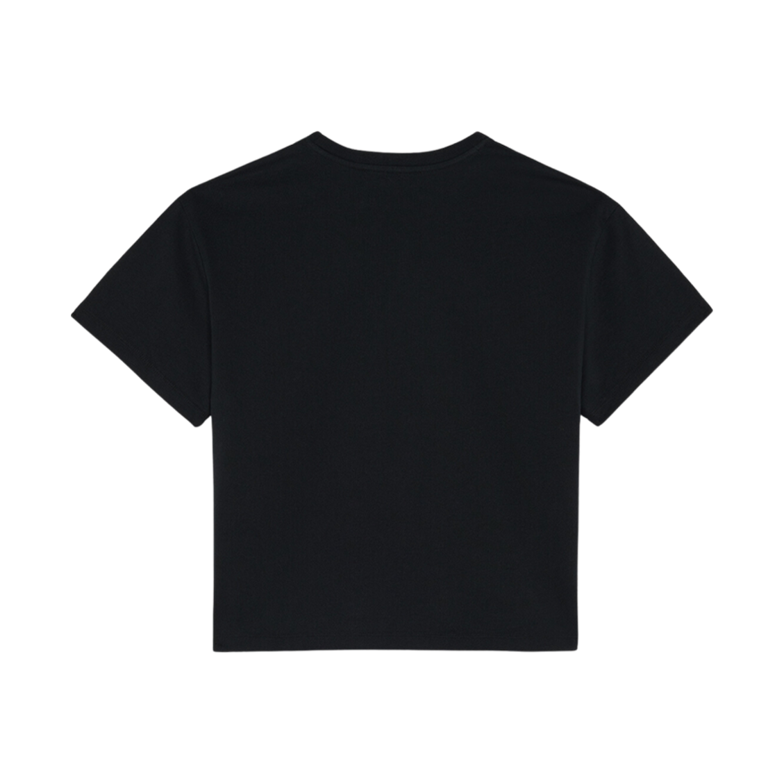 (W) 메종 키츠네 파리 자수 박시 티셔츠 블랙((W) Maison Kitsune Paris Embroidery Boxy T-Shirt Black) - 2