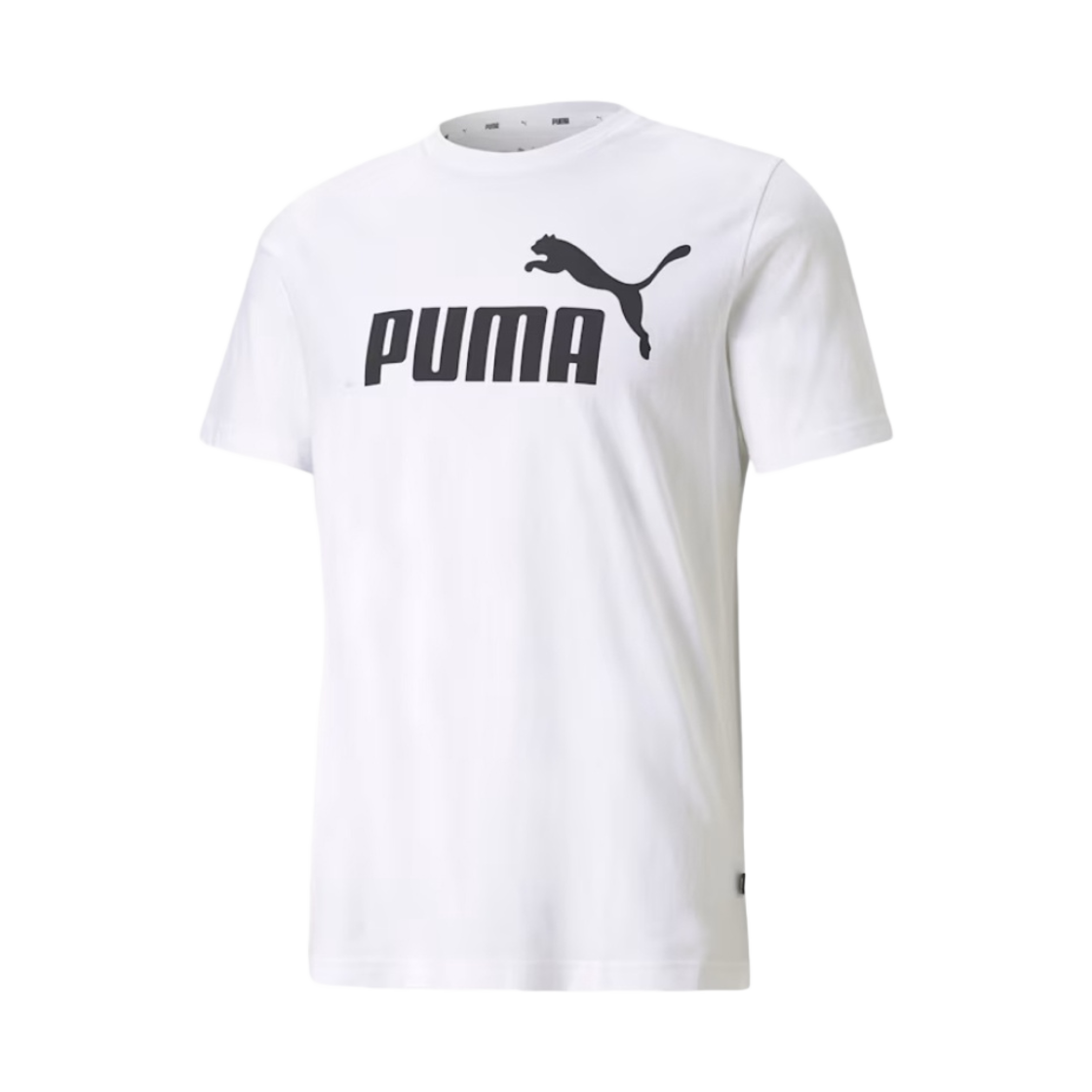 586666-02 Puma Essentials Logo T-Shirt White