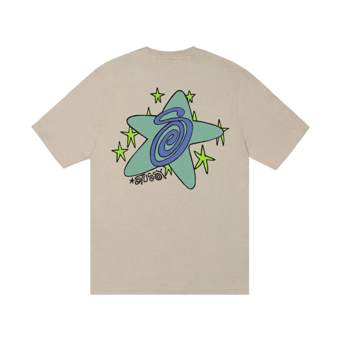 1904980 Stussy Galaxy T-Shirt Khaki