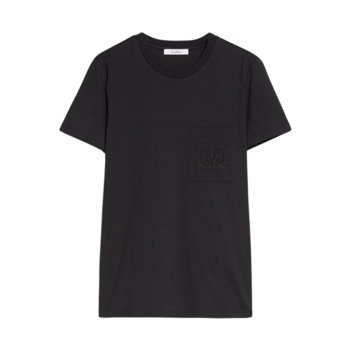 (W) 막스마라 파파이아 코튼 티셔츠 블랙((W) Max Mara Papaia Cotton T-Shirt Black)