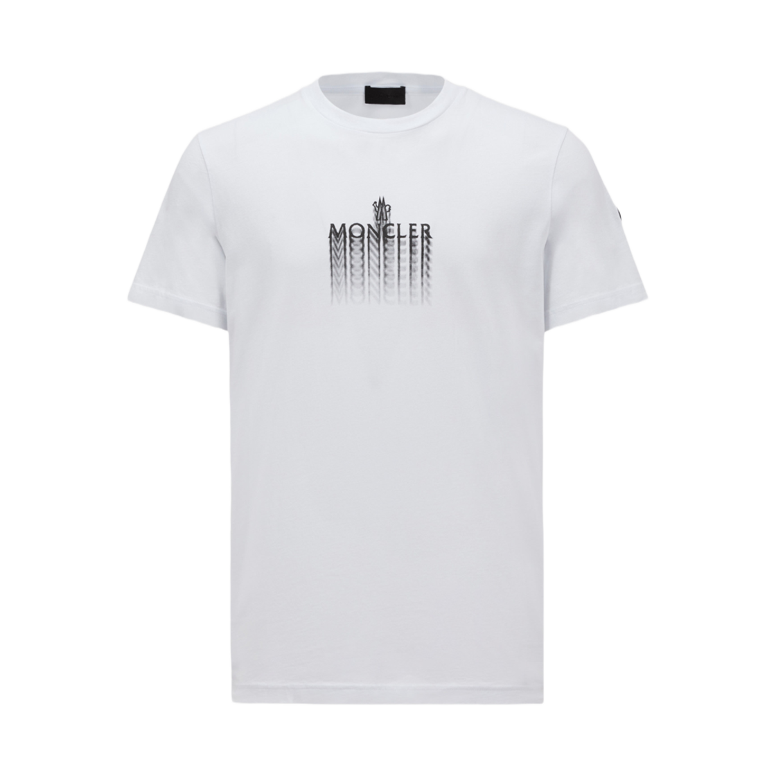 몽클레르 페이디드 로고 코튼 티셔츠 화이트 - 25SS(Moncler Faded Logo Cotton T-Shirt White - 25SS)