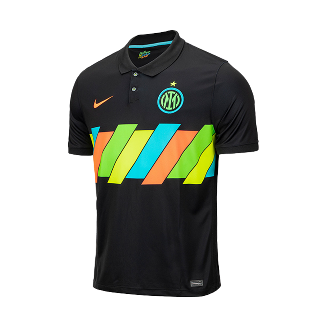 DB5899-011 Nike Inter Milan 2021/22 Stadium Third Football Jersey Black (Non Marking & Non Sponser Ver.) - 대표 이미지 #1