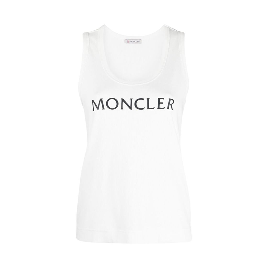 I1-093-8P00001-89A0D-033 (W) Moncler Logo Tank Top Off White - 23SS