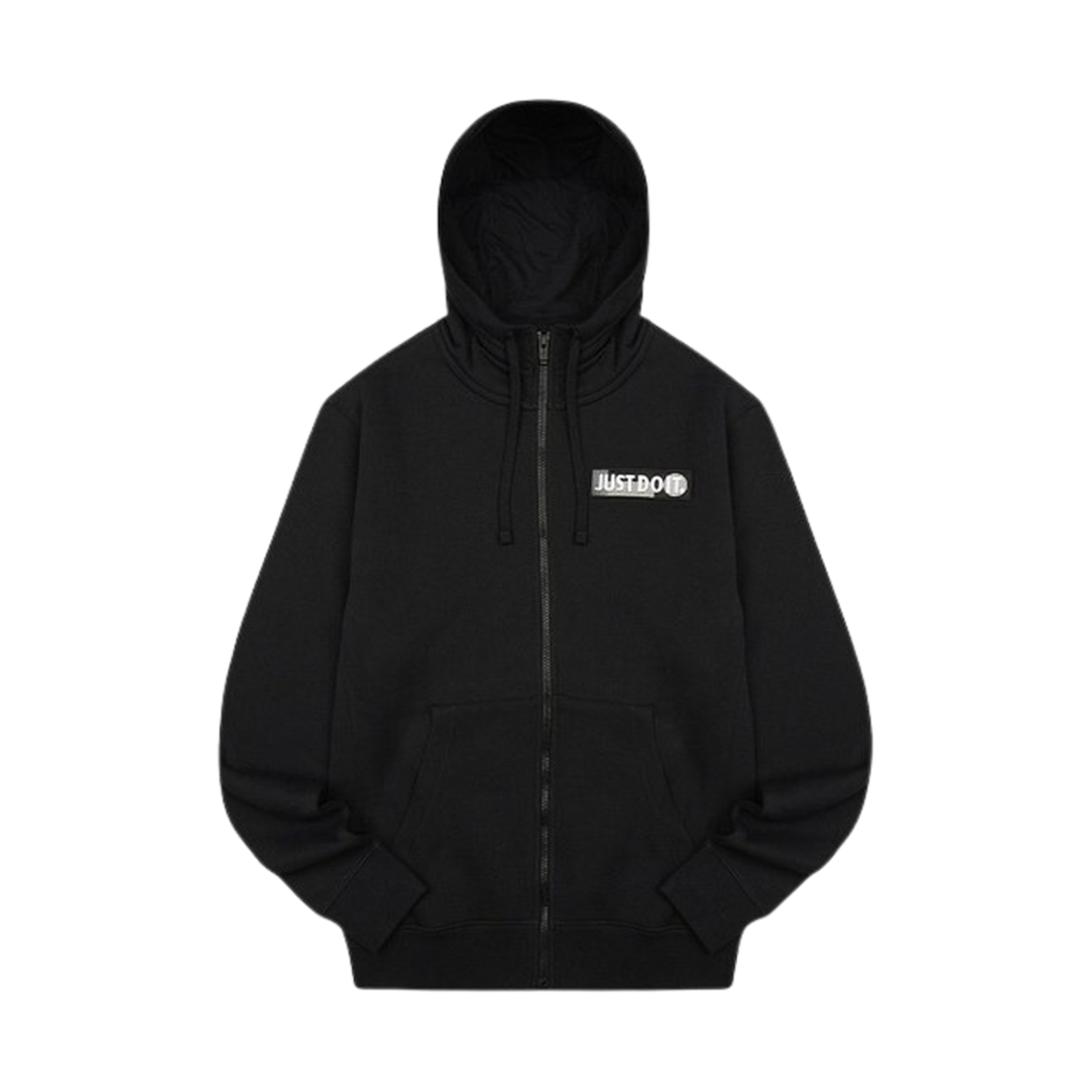 나이키 NSW 365 저스트 두 잇 집 플리스 후드 블랙 - 아시아(Nike NSW 365 Just Do It Zip Fleece Hoodie Black - Asia)