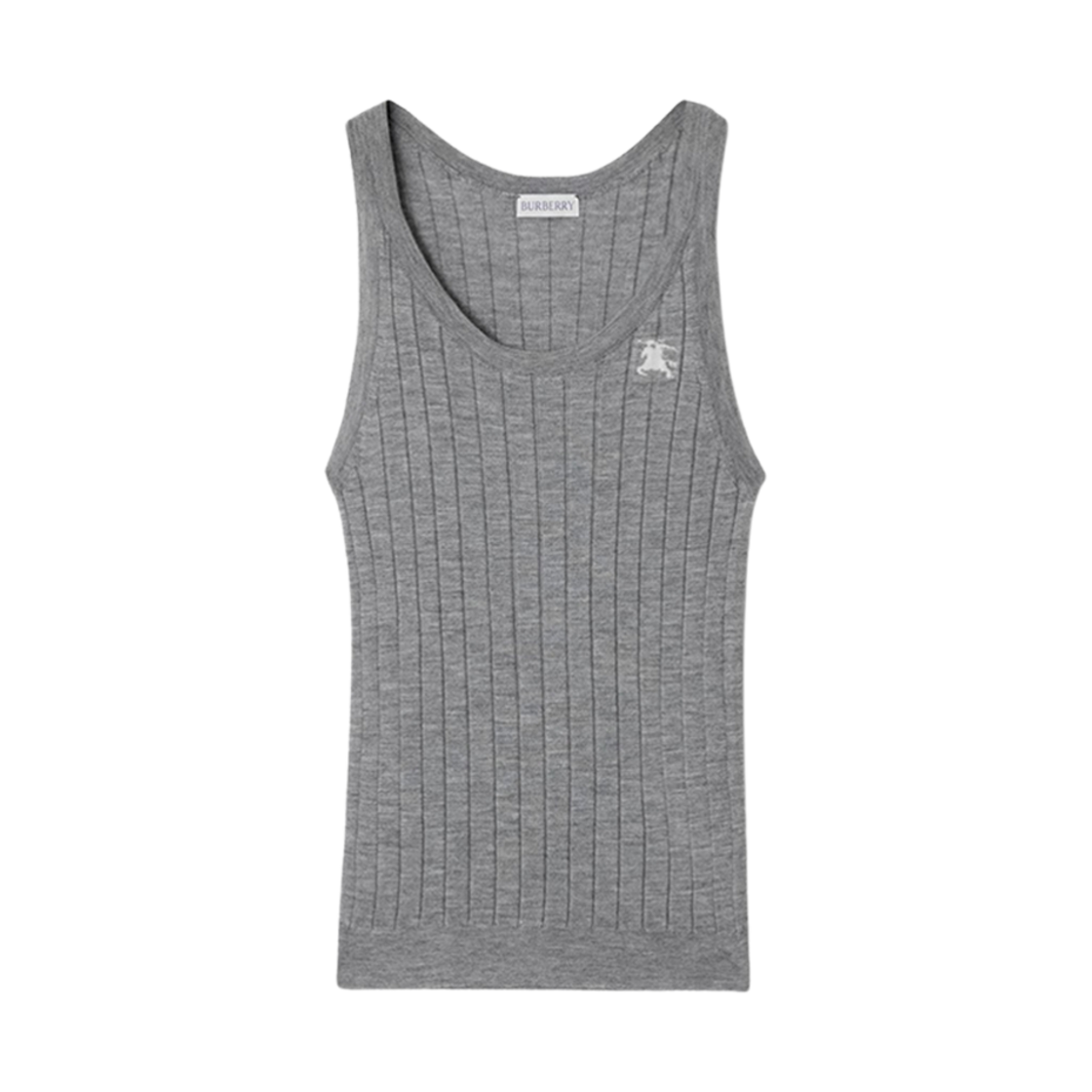 (W) 버버리 캐시미어 베스트 라이트 그레이 멜란지((W) Burberry Cashmere Vest Light Grey Melange) - 1
