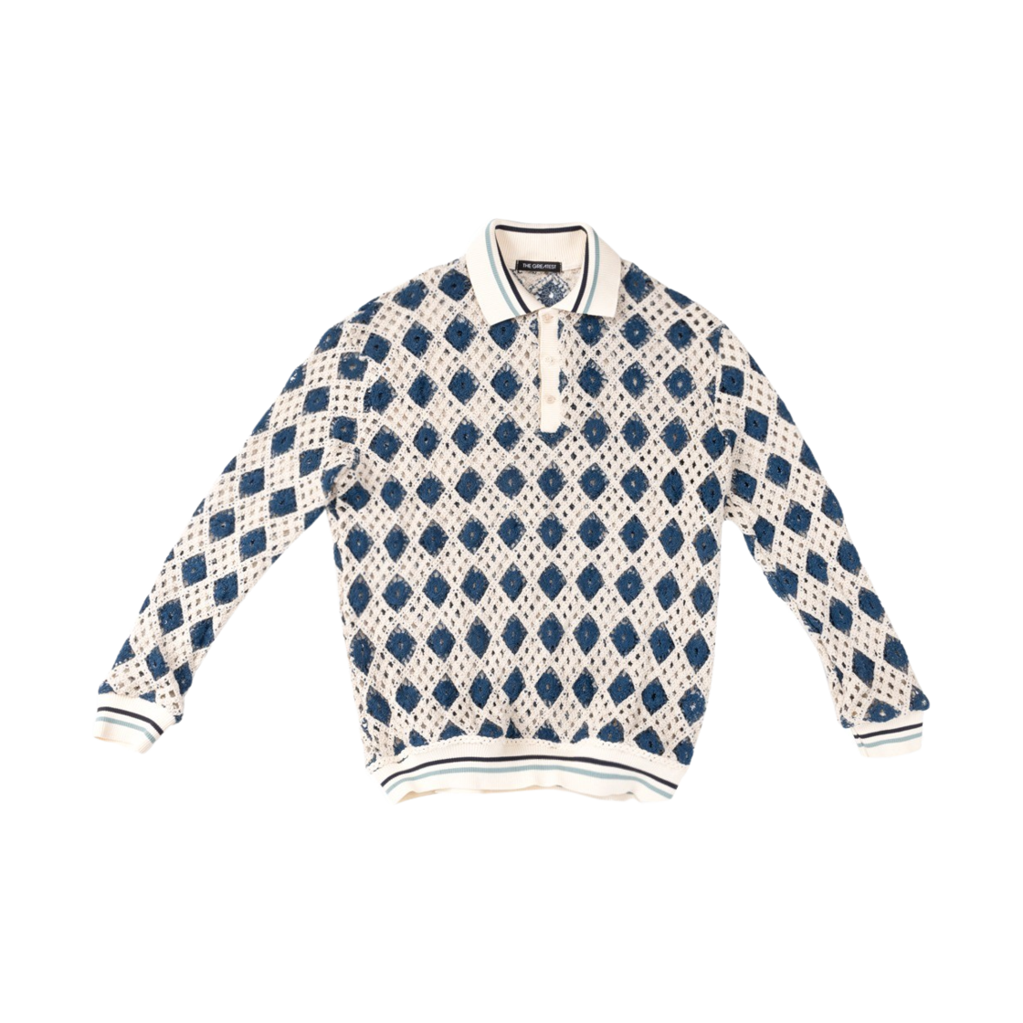 더그레이티스트 크로셰 폴로 셔츠 네이비