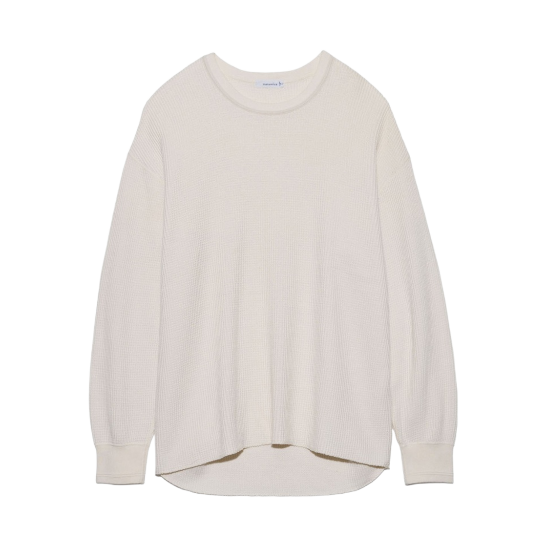 SUHS422 Nanamica Crew Neck L/S Thermal T-Shirt Natural