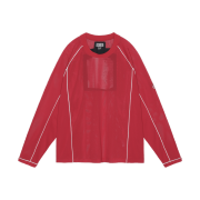 Cav Empt Mesh Raglan Colour Long Sleeve T-Shirt Red - 24SS