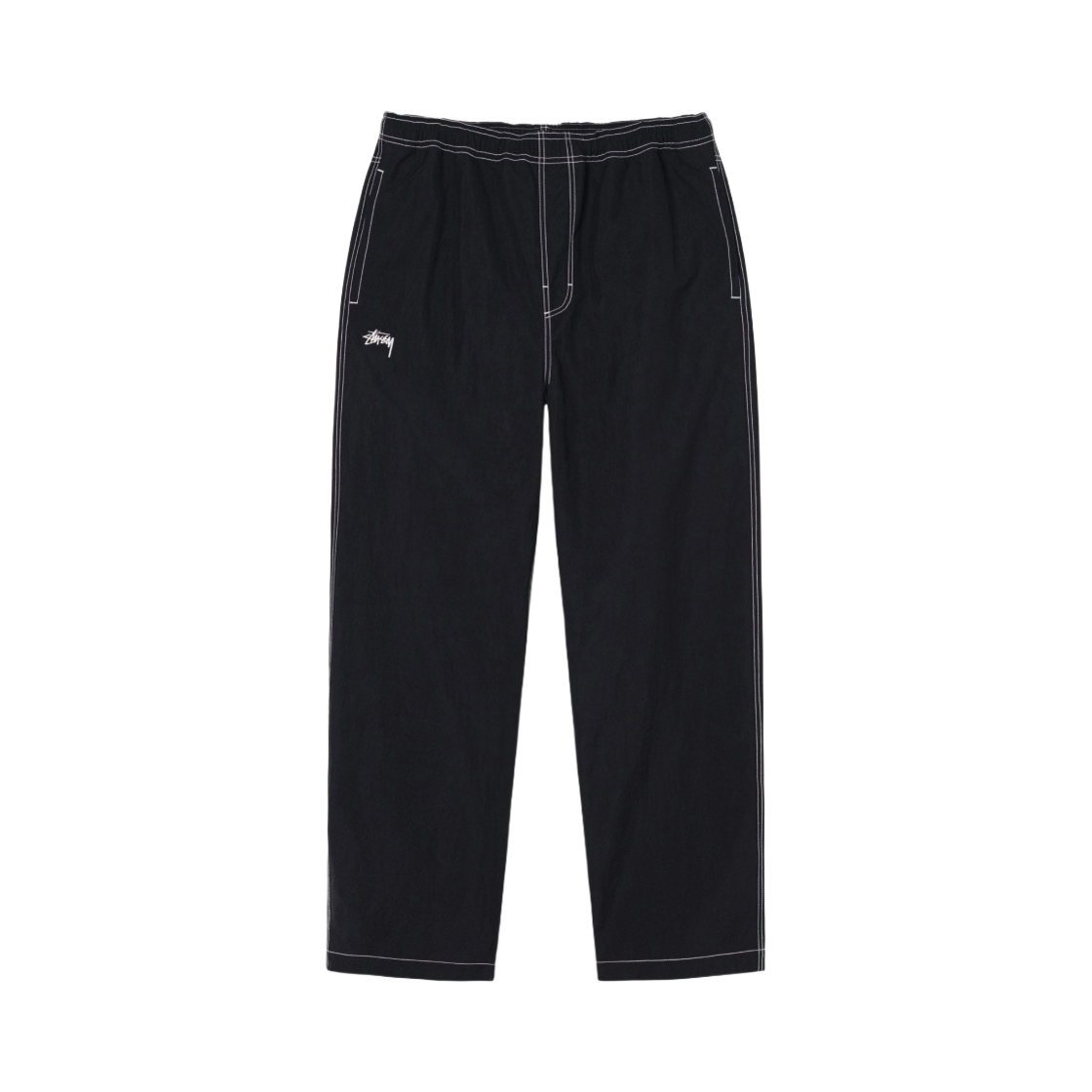 스투시 나일론 폴섬 비치 팬츠 블랙