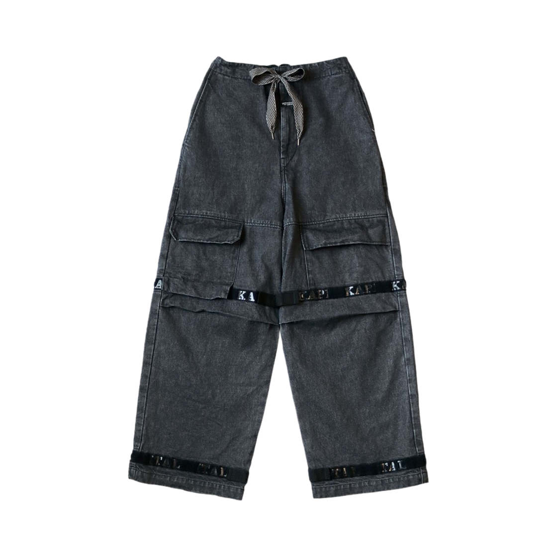 캐피탈 14온즈 블랙 X 키나리 데님 누벨 셔틀 팬츠 블랙