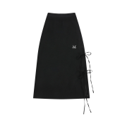 MUCENT Baden Side Slit Long Skirt Black