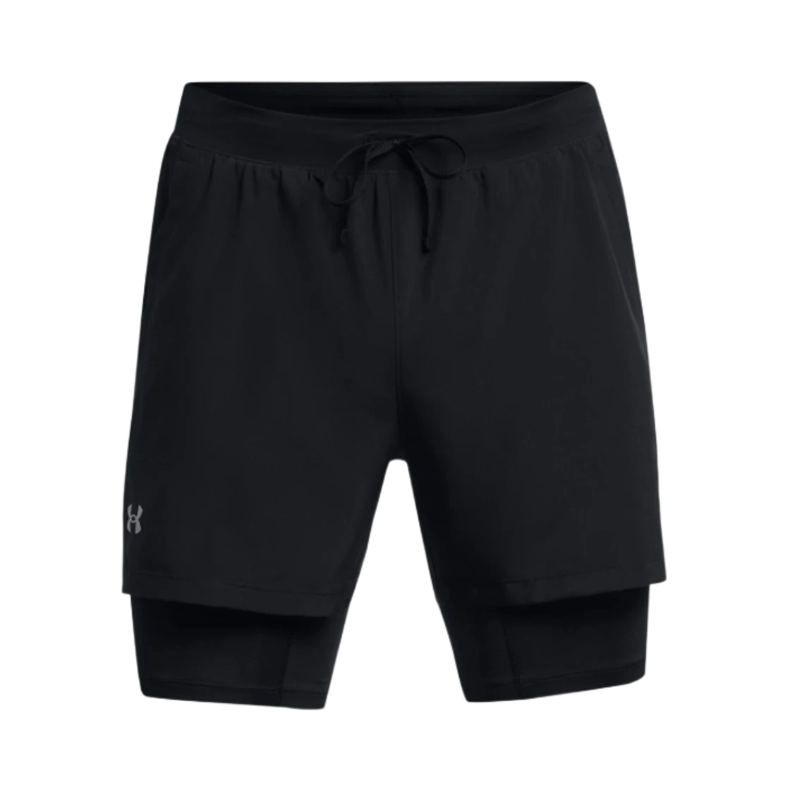 Under Armour Under Armour Launch 2-in-1 5 Inch Shorts Black Reflective · S