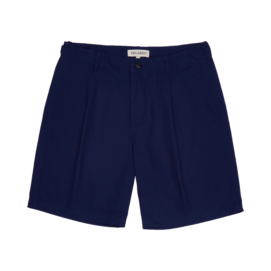 FB2SP1251MNY Fielders Basic Standard Fit One-Tuck Shorts Navy