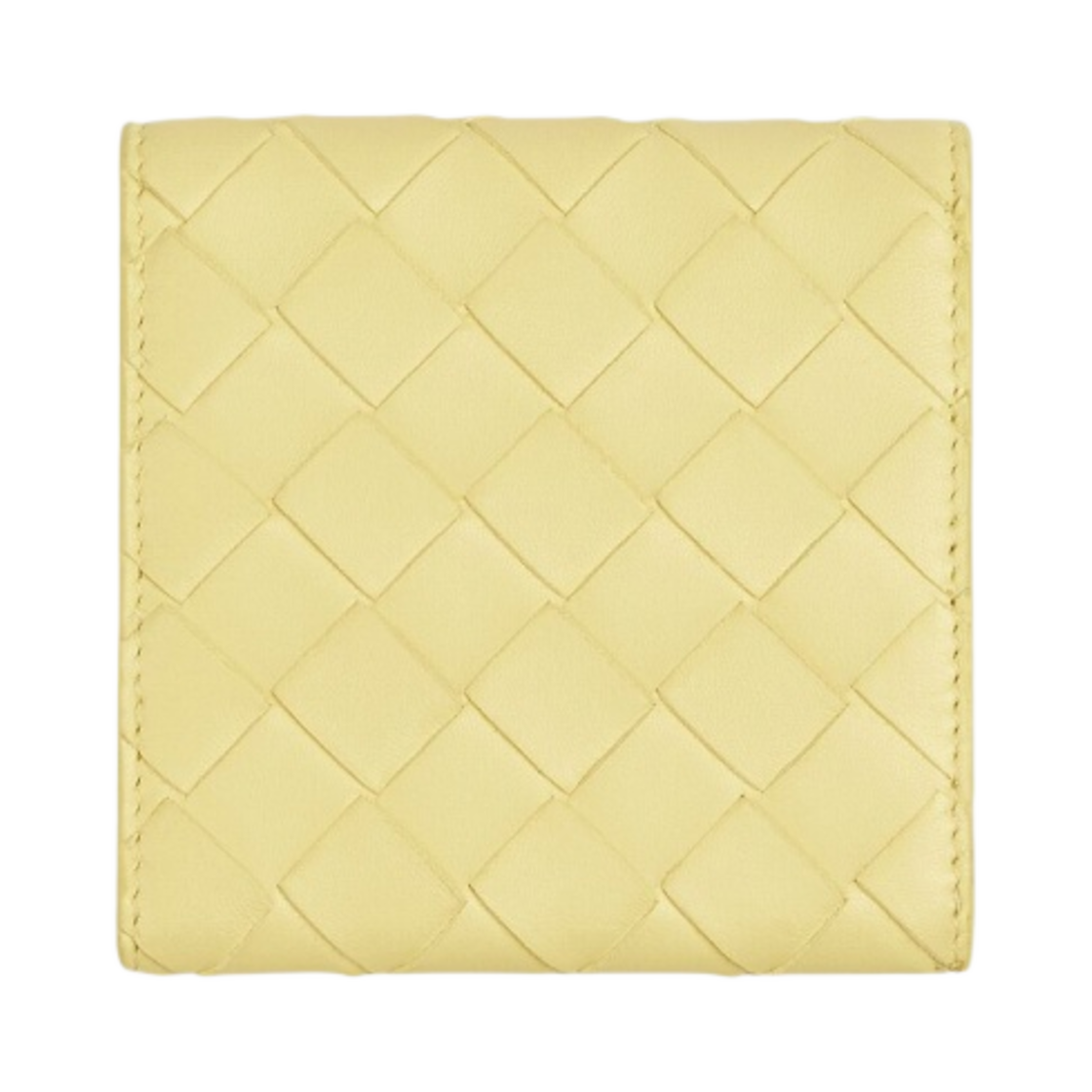 보테가 베네타 인트레치아토 컴팩트 트라이폴드 지갑 아이스크림(Bottega Veneta Intrecciato Compact Tri-Fold Wallet Ice Cream) - 4