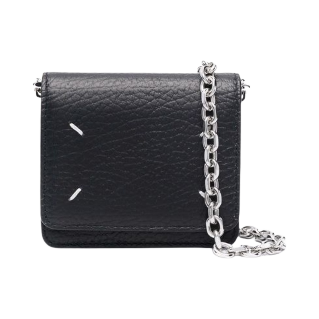 메종 마르지엘라 보빈 레더 숄더 체인 지갑 블랙(Maison Margiela Bovine Leather Shoulder Chain Wallet Black) - 1