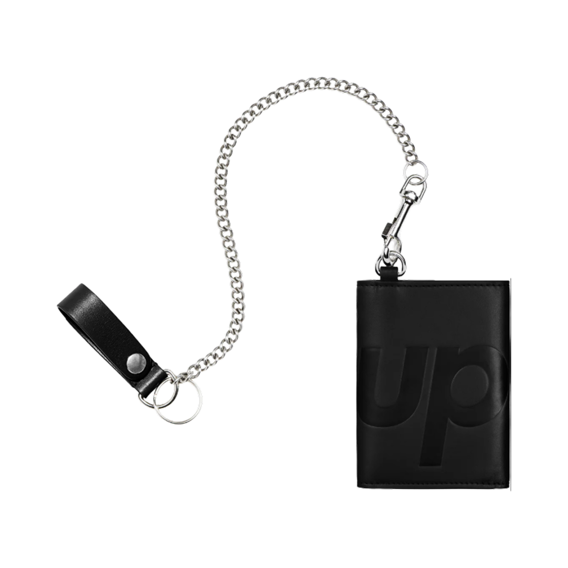 슈프림 레더 체인 월렛 블랙(Supreme Leather Chain Wallet Black)