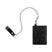 Supreme Leather Chain Wallet Black