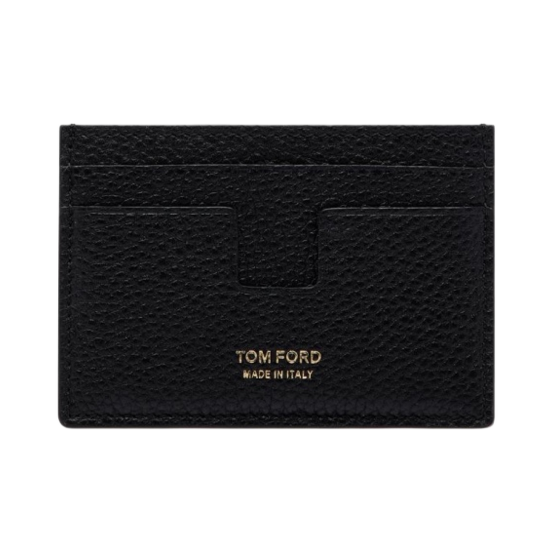 톰포드 투톤 그레인 레더 클래식 카드 홀더 블랙 체스트넛(Tom Ford Two-Tone Grain Leather Classic Card Holder Black Chestnut) - 1